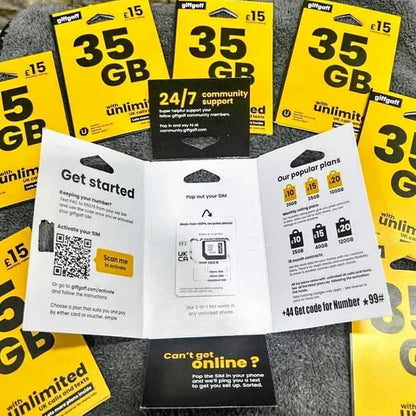 GiffGaff UK Sim Card in Pakistan for Tiktok Live | Tiktok Live Sim Card