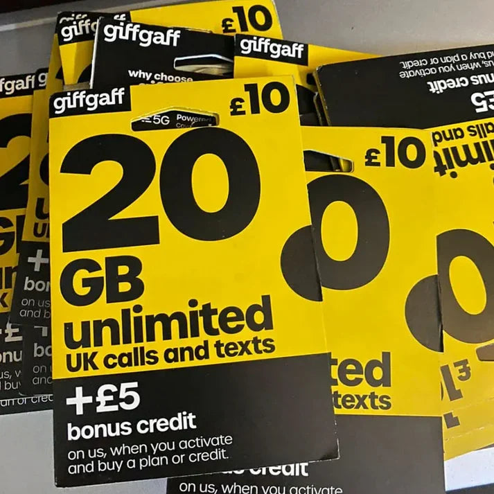 GiffGaff UK Sim Card in Pakistan for Tiktok Live | Tiktok Live Sim Card