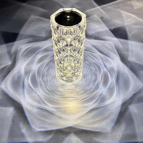 USB Charging Rose Diamond Table Lamp